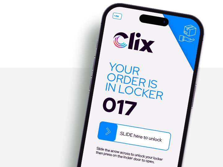 Phone with customer Clix web app